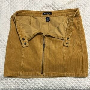 Vintage Y2K Tan Corduroy Mini Skirt Juniors Size 11 juniors (M-L women)